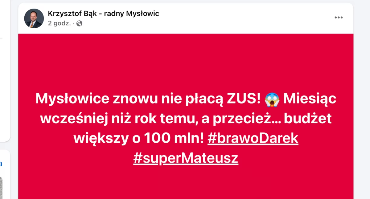 ZUS-owski alarm. Mysłowice znowu nie płacą składek ZUS