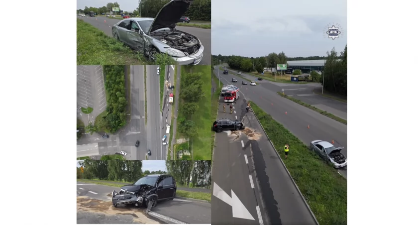 Wypadek na Obrzeżnej Zachodniej. Kierowca trafił do szpitala