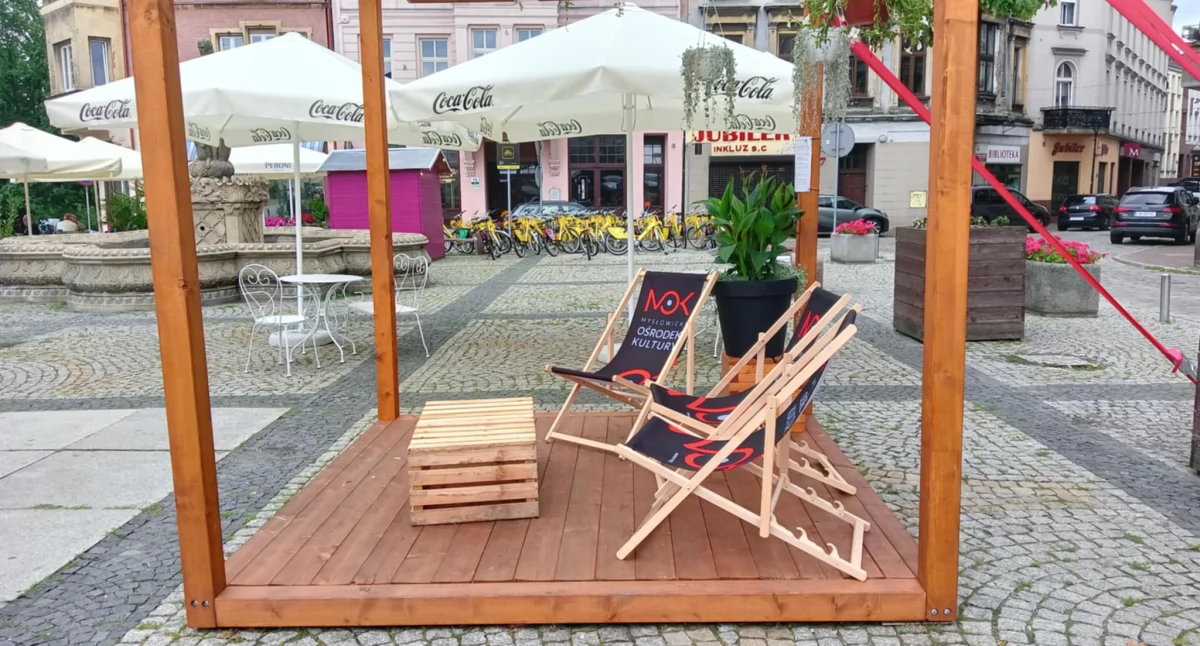 Strefa relaksu i kultury na mysłowickim Rynku