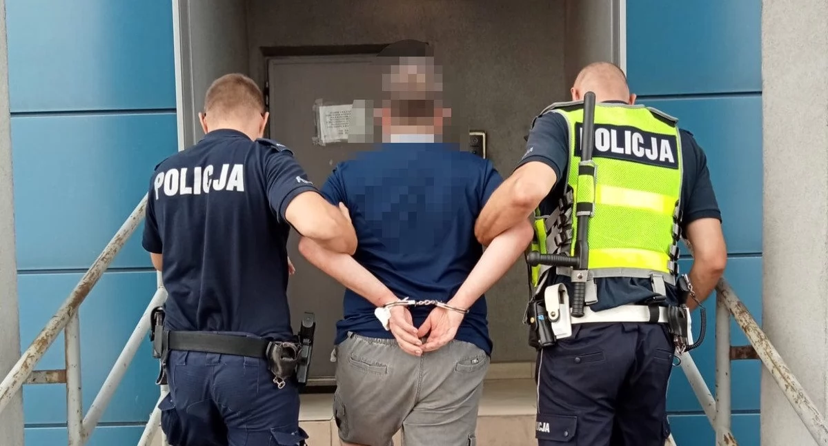 Pijany kierowca rozjechał rabatkę i uciekł przed sąsiadami. Potem opluł i kopał policjanta