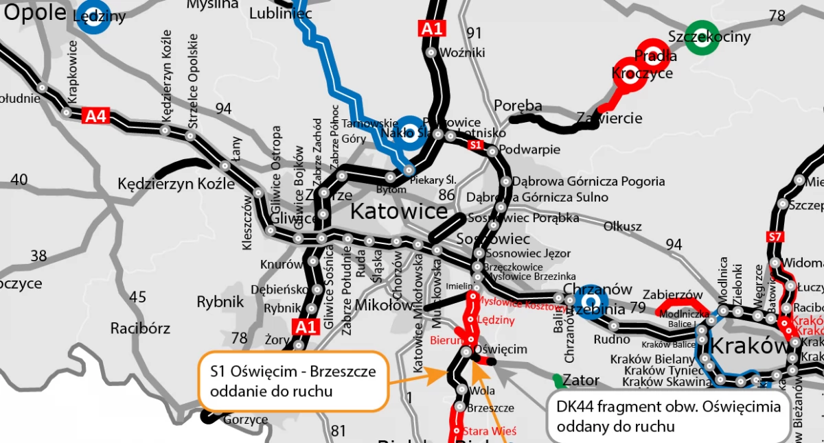 S1 Mysłowice - Bielsko-Biała. W sierpniu oddanie ważnego odcinka trasy