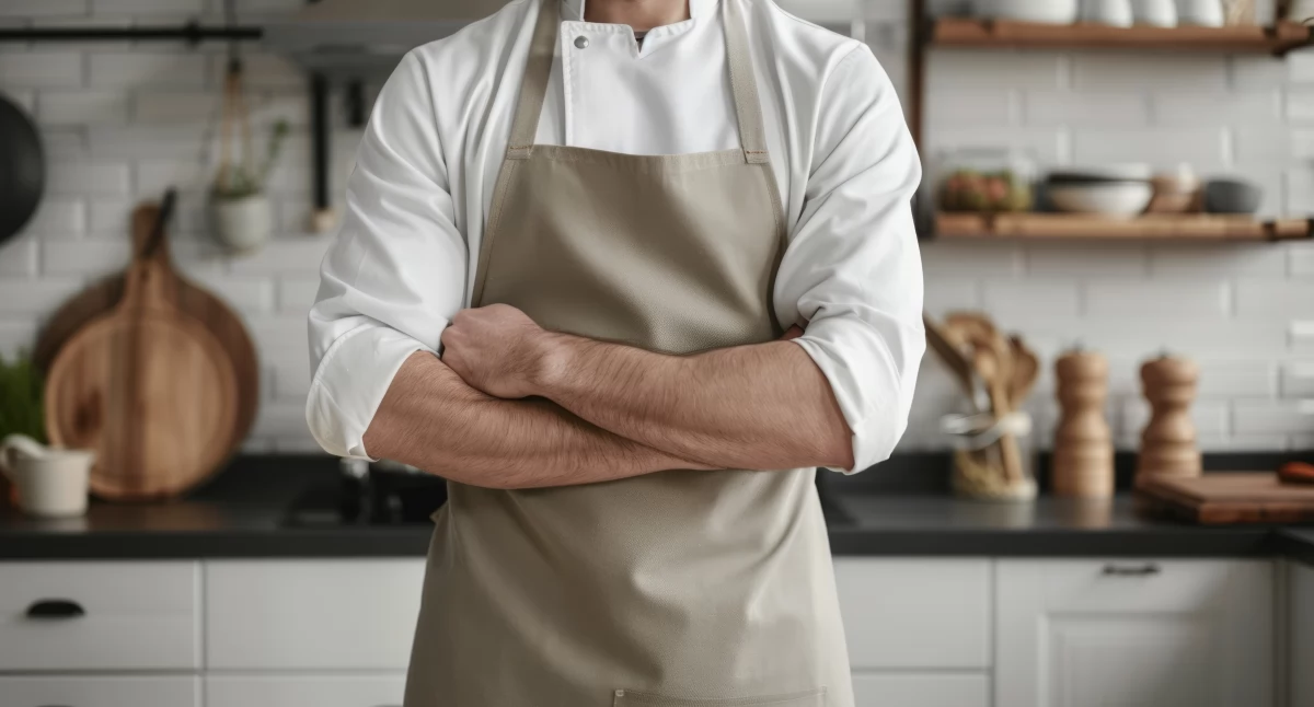Fartuchy z logo jako prezent dla partnerów biznesowych z branży gastronomicznej