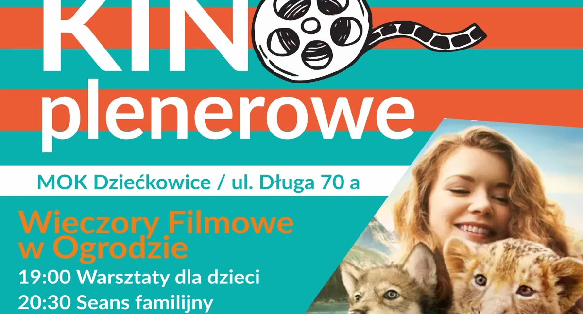 Wieczór filmowy w ogrodzie – rodzinny seans w Dziećkowicach