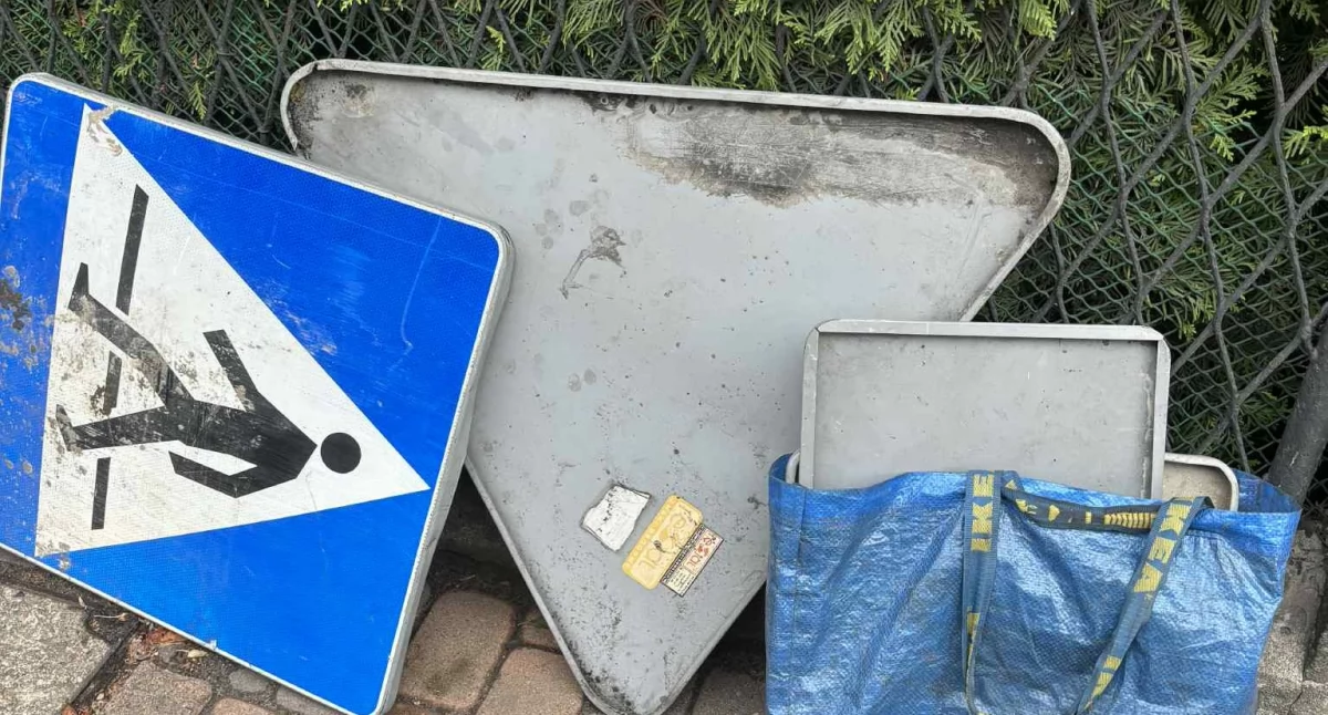 Kradzież elementów infrastruktury drogowej udaremniona