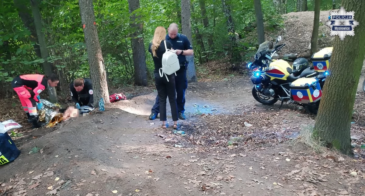 Policjanci pomogli rannemu chłopcu