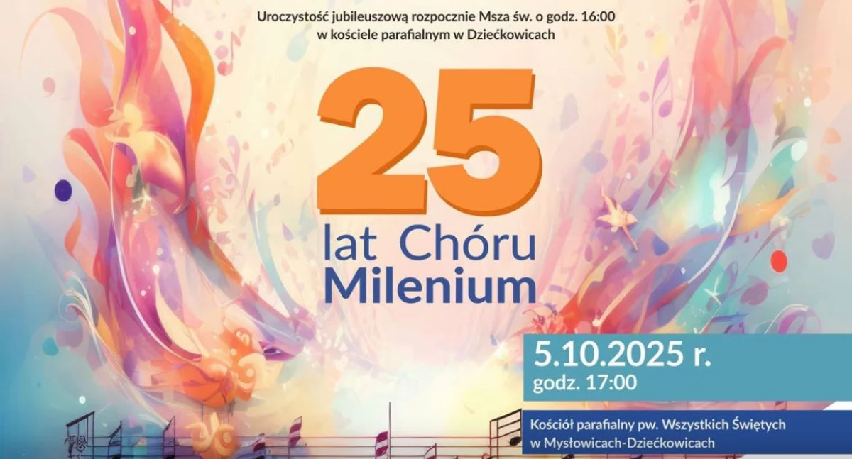 Koncert jubileuszowy z okazji 25 lat istnienia i działalności Chóru Kameralnego Milenium