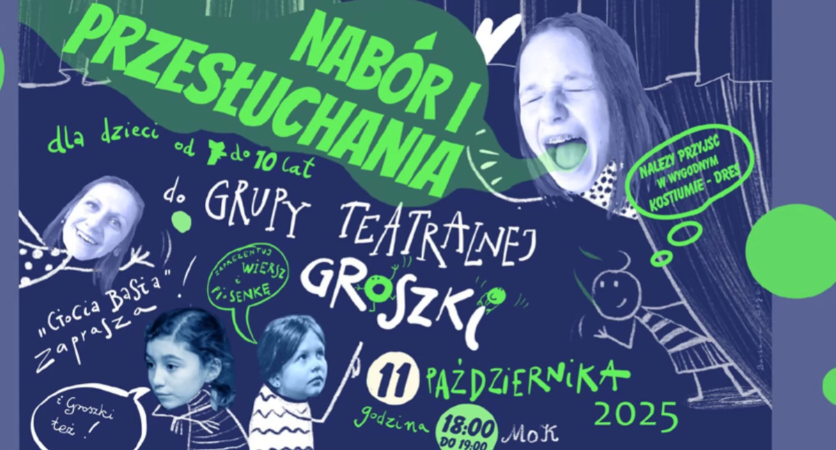 Twoje dziecko marzy o scenie? Dołączcie do teatralnych „Groszków”!