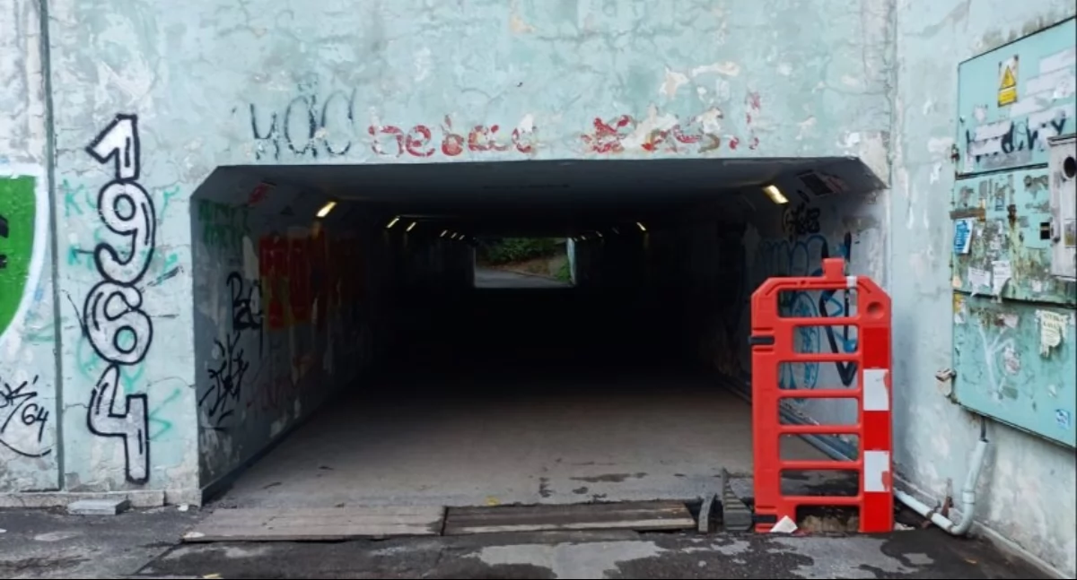 Trwają naprawy w przejściu podziemnym pod ul. Katowicką