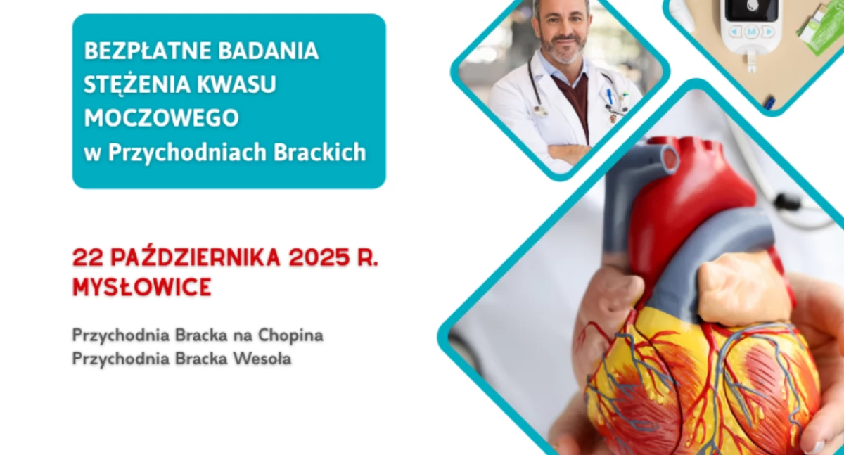 Bezpłatne badania stężenia kwasu moczowego w Mysłowicach