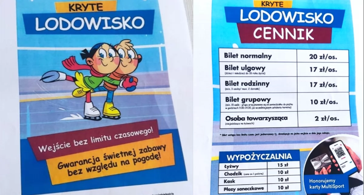 Lodowisko w Mysłowicach będzie płatne i komercyjne. 68 zł dla czteroosobowej rodziny