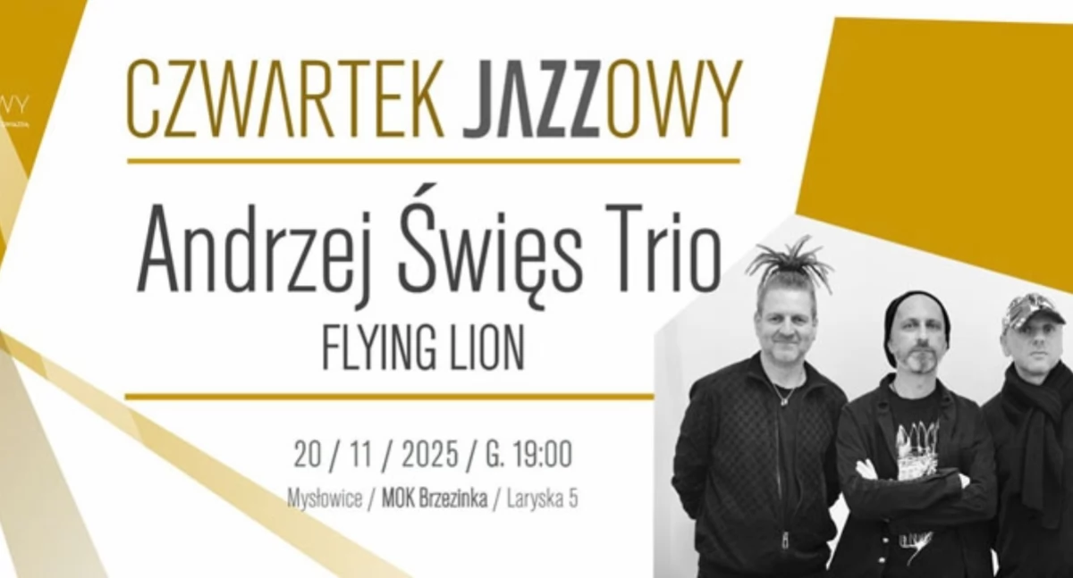 Czwartek Jazzowy: Andrzej Święs Trio – „Flying Lion”