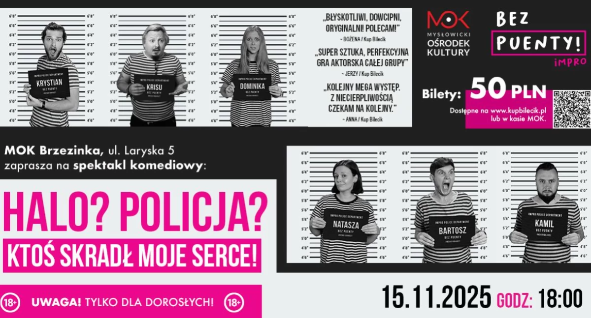 Wieczór pełen śmiechu i improwizacji – baw się z Bez Puenty Impro