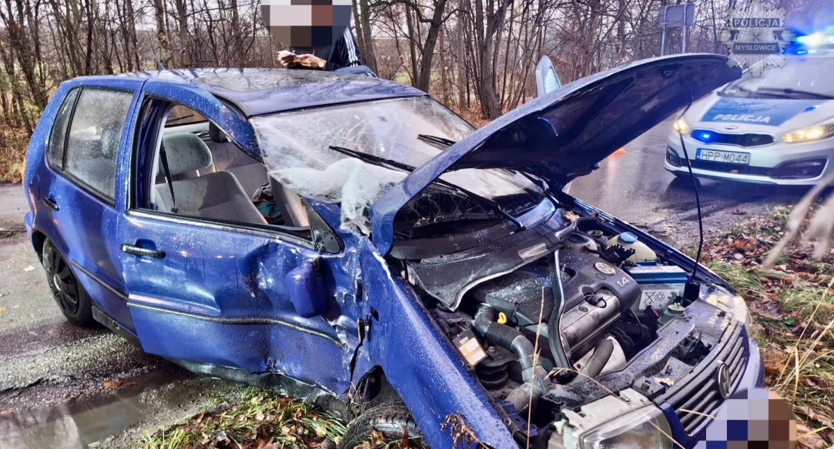 Wypadek w Dziećkowicach. Jedna osoba została ranna