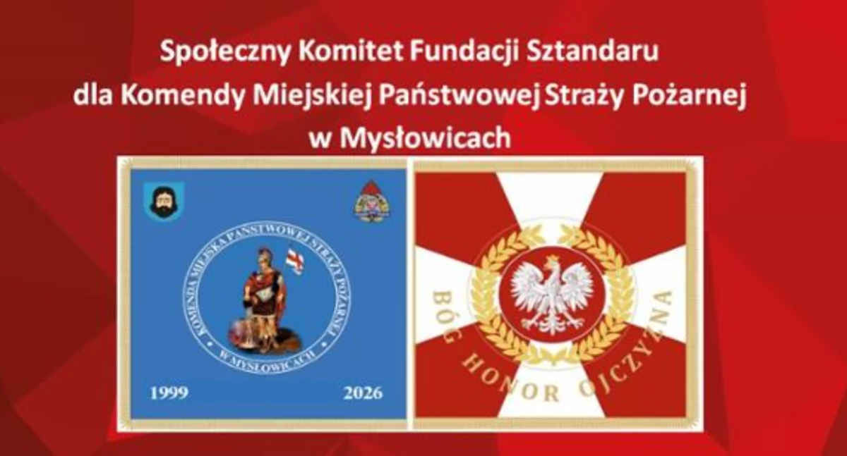 Trwa zbiórka na sztandar dla mysłowickiej komendy PSP. Każdy może dołożyć cegiełkę