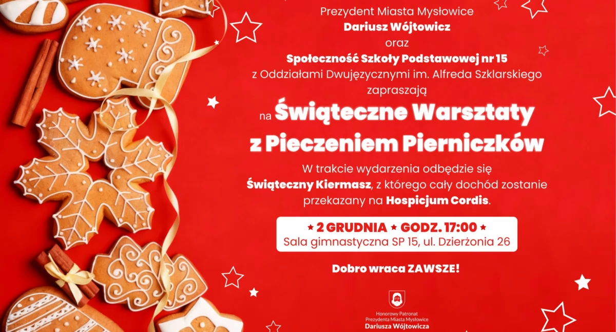 Piernikowe warsztaty i kiermasz na rzecz Hospicjum Cordis