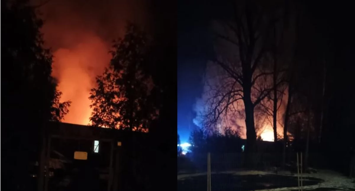 Groźny pożar na ul. Piastów Śląskich. Z ogniem walczyło 7 zastępów straży pożarnej