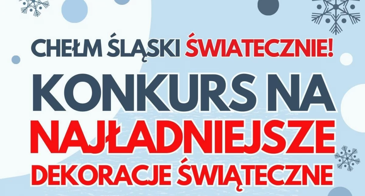 Konkurs na najładniejsze świąteczne dekoracje