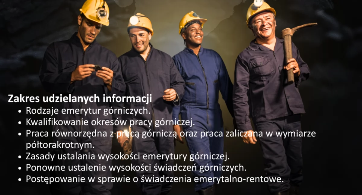 Porady ZUS dla górników telefoniczne i w oddziale