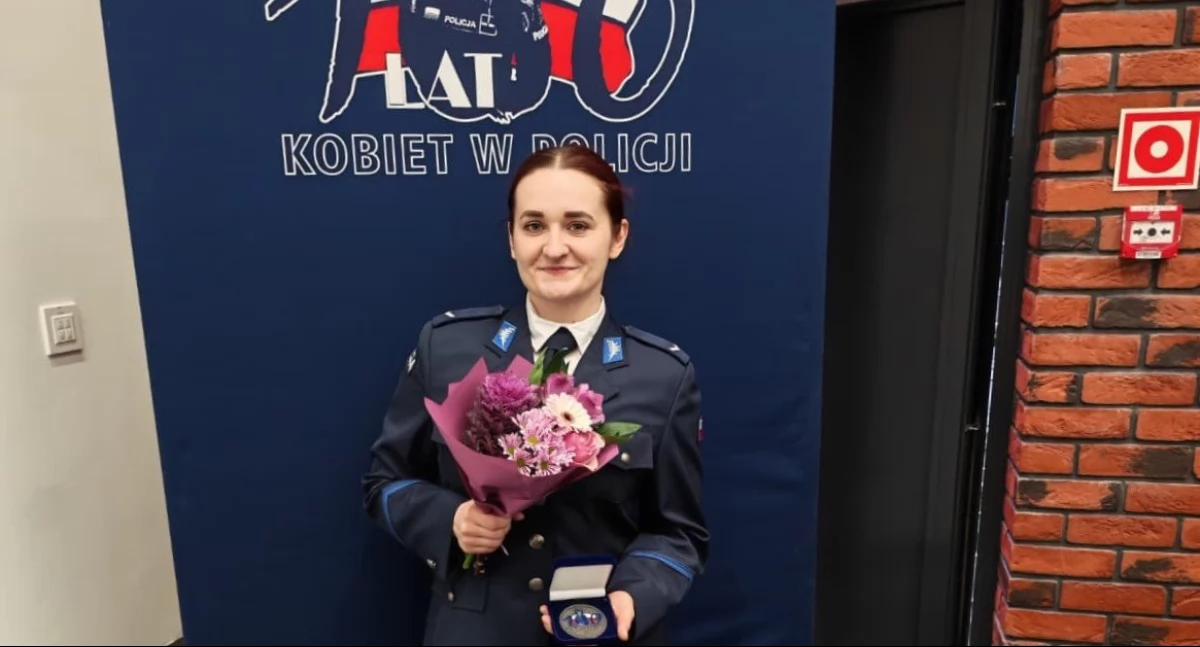 Sierż. Kamila Dulowska nagrodzona Medalem 100-lecia służby kobiet w Policji za wybitne osiągnięcia sportowe