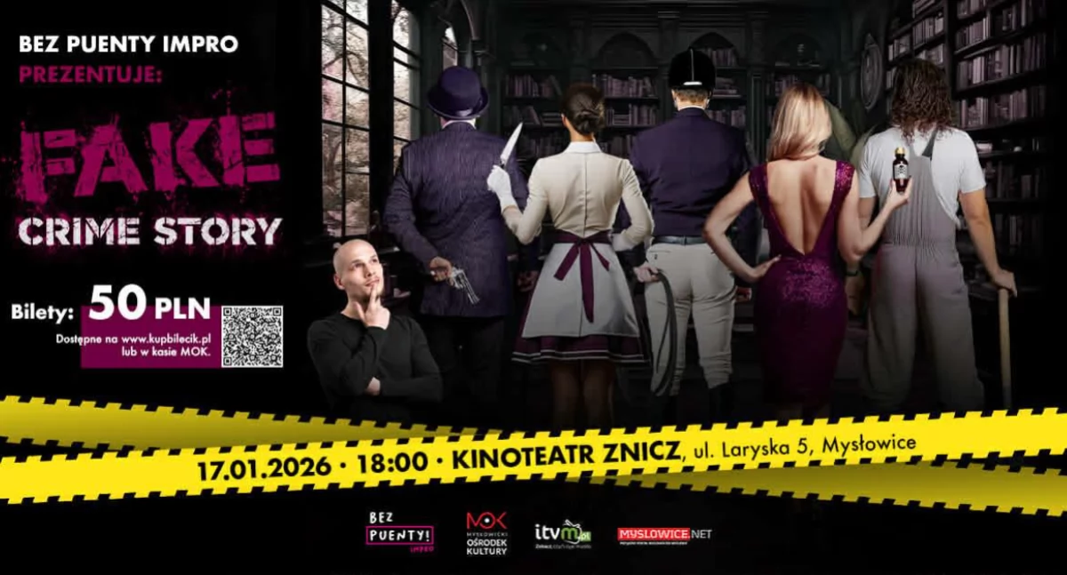 Fake Crime Story – kryminalny spektakl improwizowany w wykonaniu grupy Bez Puenty Impro