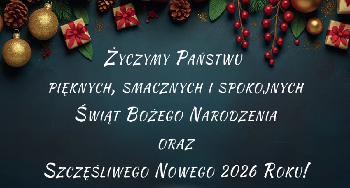 Życzenia świąteczne od Zakładu Mięsnego Poliwczak