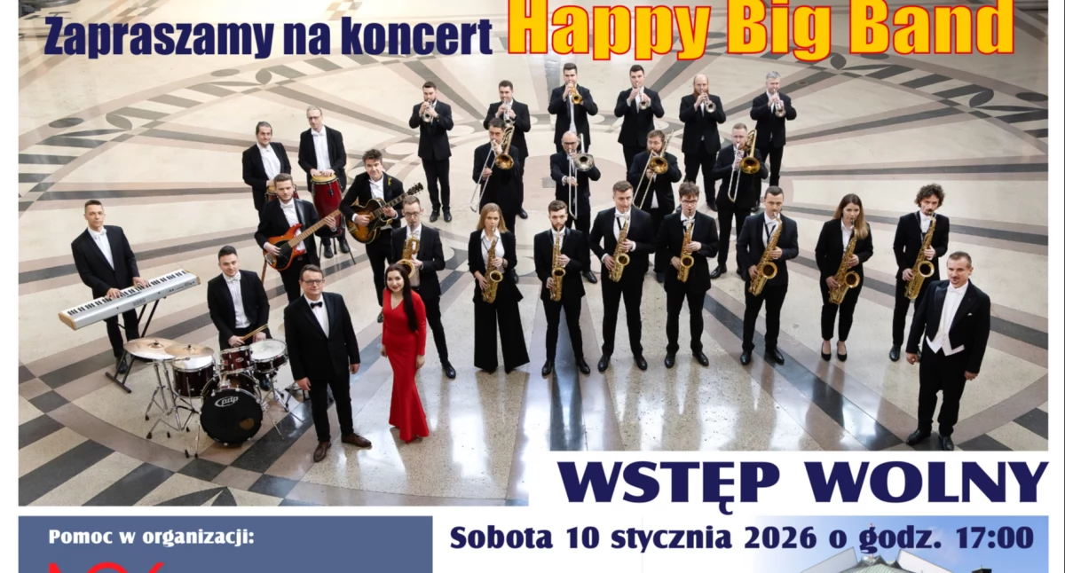 Happy Big Band wystąpi w kościele w Kosztowach