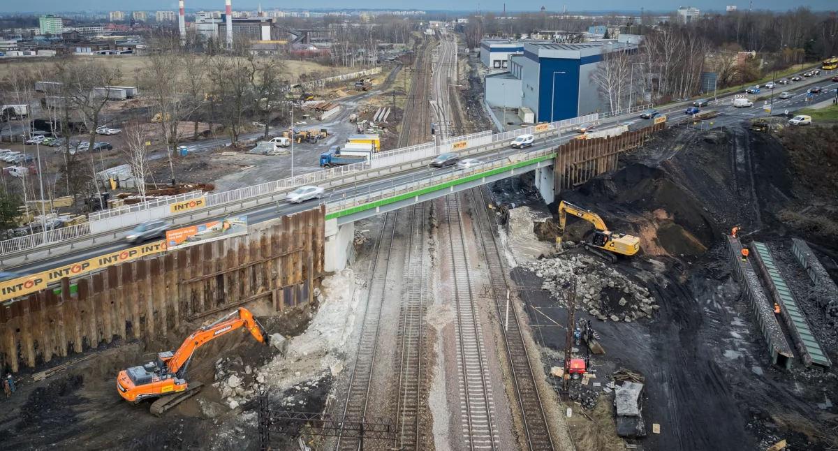 Przebudowa wiaduktu na trasie Mysłowice – Katowice na półmetku