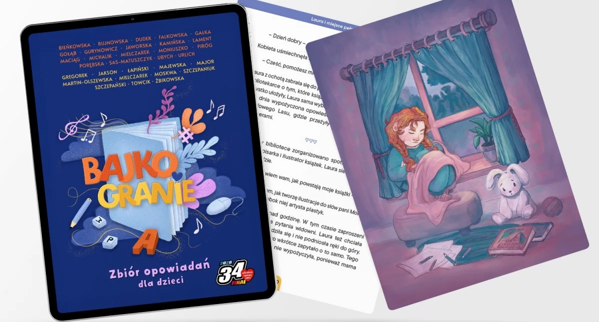 Mieszkanka Mysłowic wydała charytatywny e-book „Bajkogranie”. Cały dochód dla WOŚP