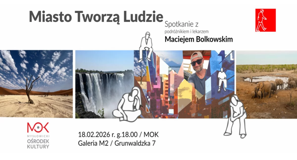 Miasto tworzą ludzie - spotkanie z podróżnikiem i lekarzem Maciejem Bolkowskim