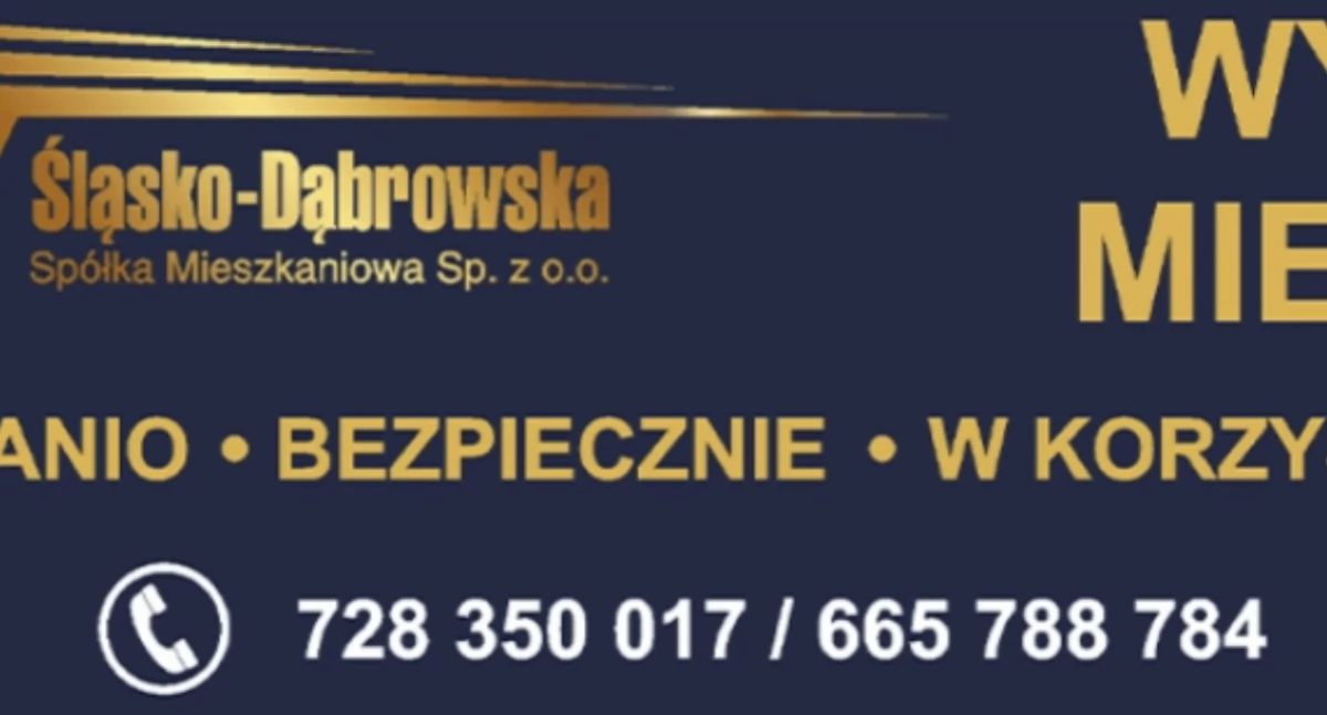 Śląsko-Dąbrowska Spółka Mieszkaniowa Sp. z o.o. oferuje mieszkania do wynajęcia