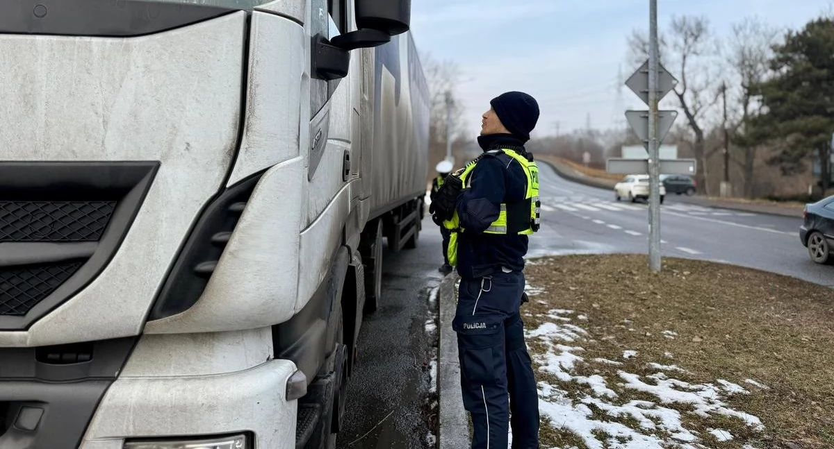 Kontrole ciężarówek w Mysłowicach