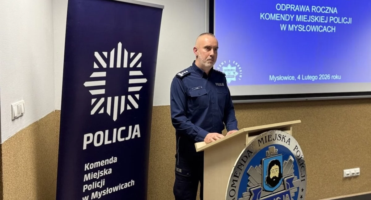 Więcej przestępstw, ale wyższa wykrywalność. Policja podsumowała 2025 rok w Mysłowicach
