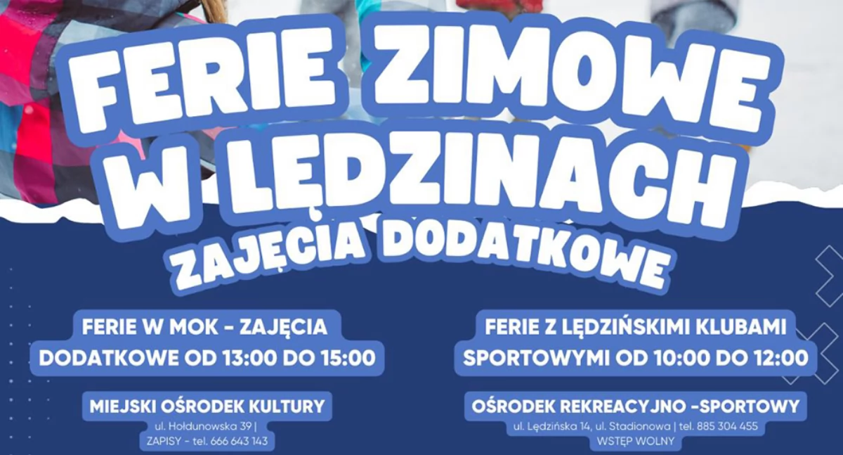  Ferie zimowe w Lędzinach. Dodatkowy program