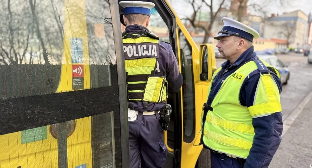 Policyjne kontrole ciężarówek i autobusów w Mysłowicach