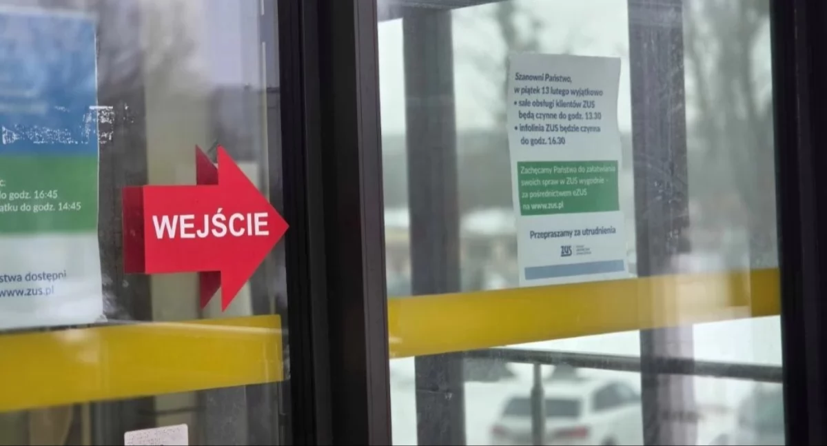 W piątek 13 lutego ZUS czynny krócej
