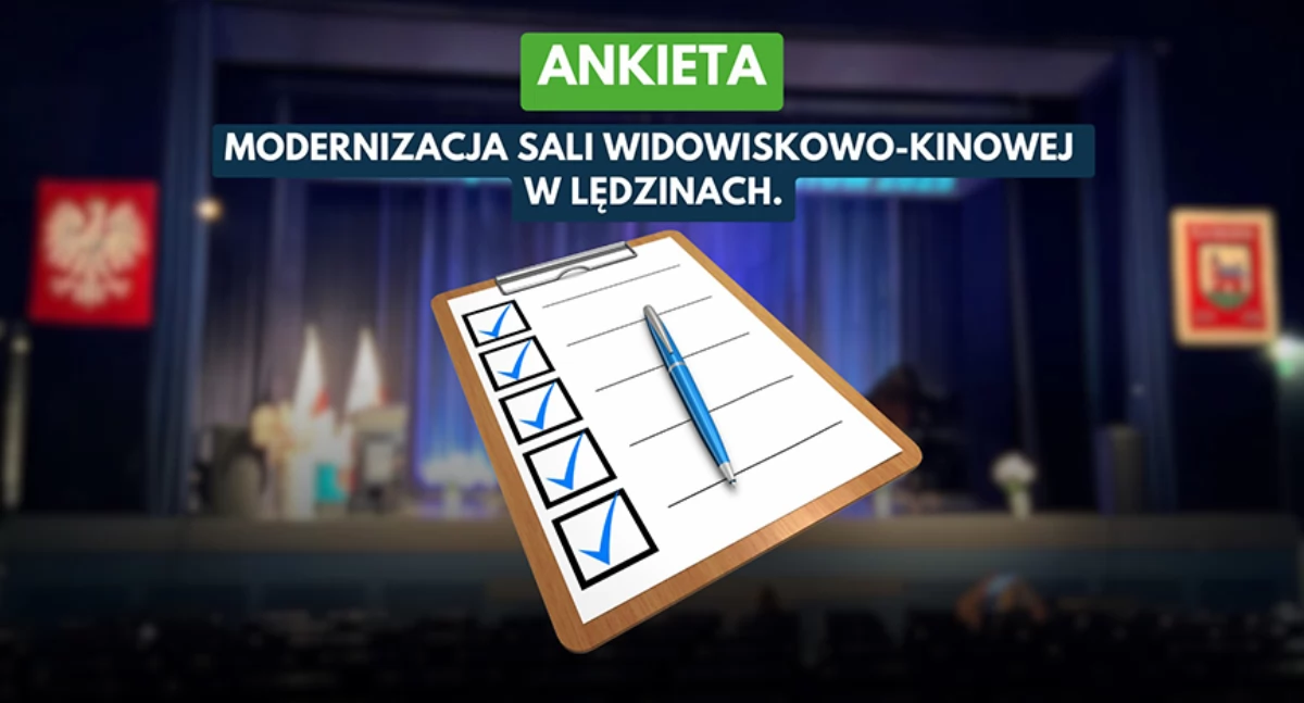 Modernizacja sali widowiskowokinowej „Piast” w Lędzinach – mieszkańcy zaproszeni do konsultacji