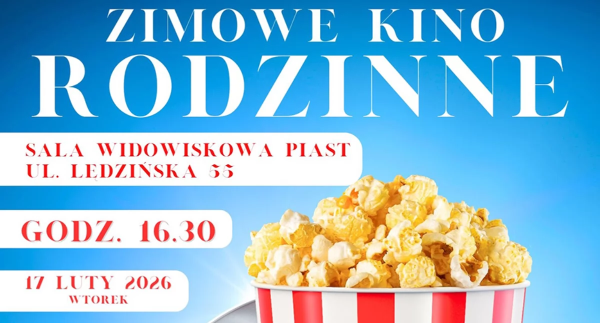 Zimowe Kino Rodzinne w Lędzinach – bezpłatne seanse dla całych rodzin