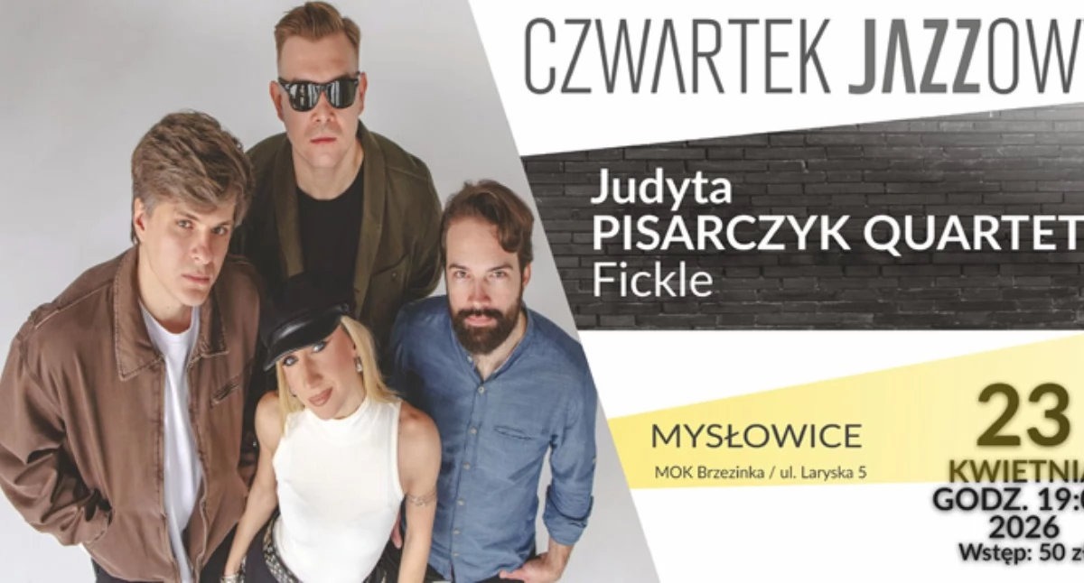 Czwartek Jazzowy w Brzezince – prapremierowy koncert Judyta Pisarczyk Quartet