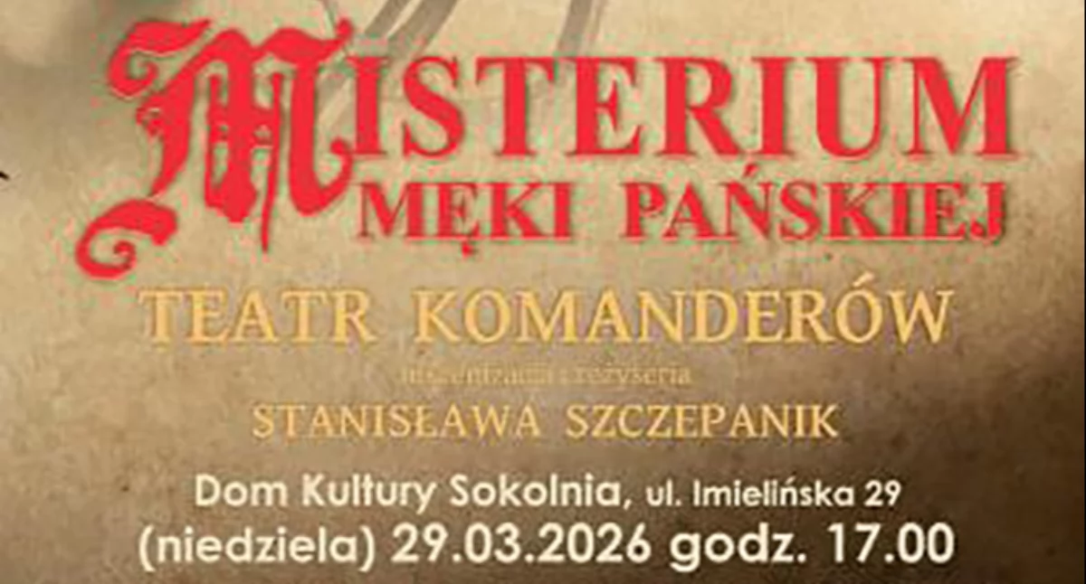 Misterium Męki Pańskiej ponownie w Sokolni