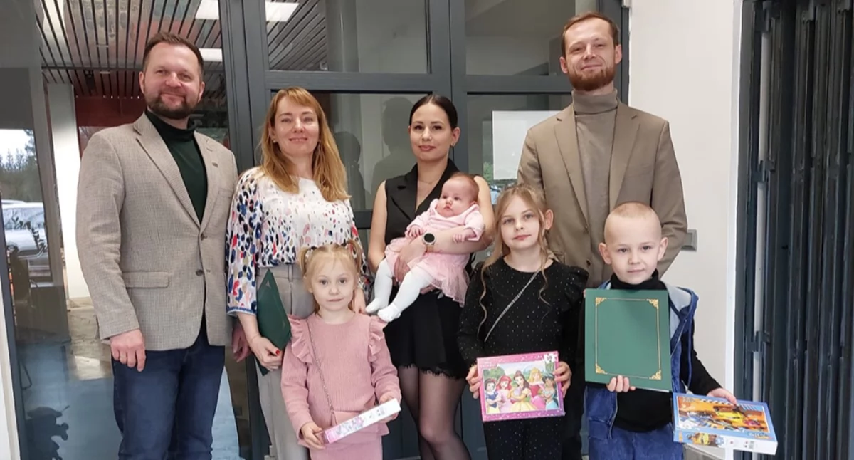 Najmłodsi mieszkańcy Lędzin powitani