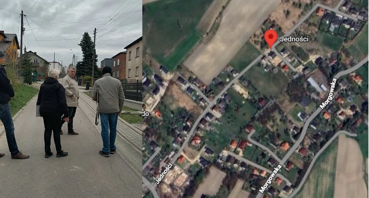 Odbył się przegląd gwarancyjny ul. Jedności. Wykonawca musi naprawić popękaną nawierzchnię