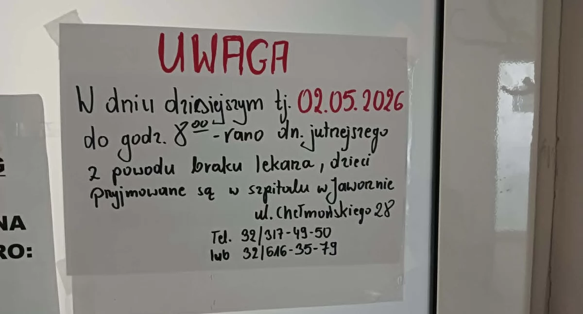 Dlaczego w majówkę w Szpitalu nr 2 w Mysłowicach nie było pediatry?