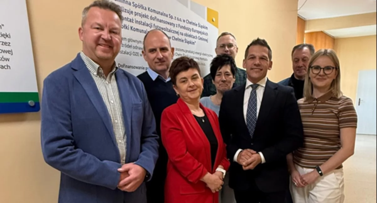 Wójt Andrzej Seweryn z wizytą u pracowników GSK