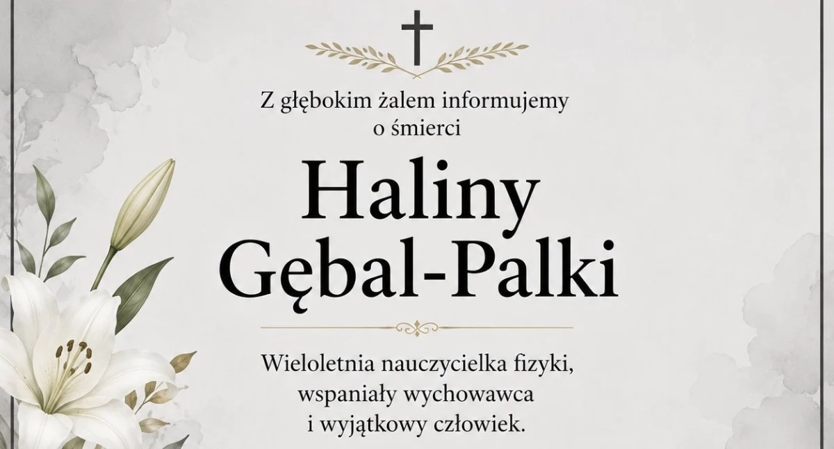 Zmarła Halina Gębal-Palka. I Liceum Ogólnokształcące w Mysłowicach żegna wieloletnią nauczycielkę