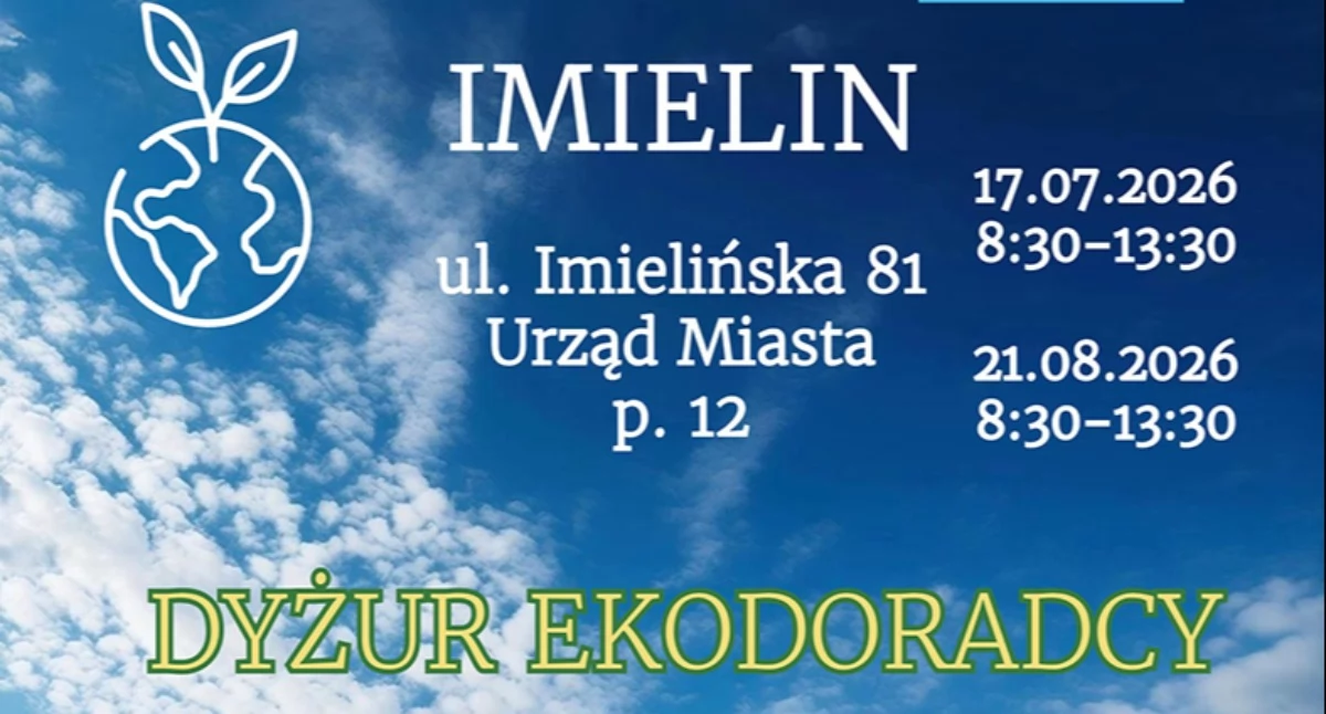 Darmowe porady ekodoradcy w imielińskim urzędzie