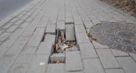 Chodniki niebezpieczne dla pieszych