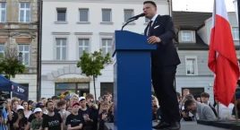 Wiec Sławomira Mentzena w Mysłowicach [zdjęcia]