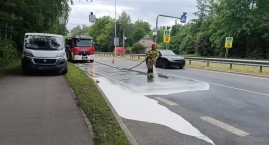 Zderzenie dwóch samochodów na Obrzeżnej Zachodniej. &hellip;