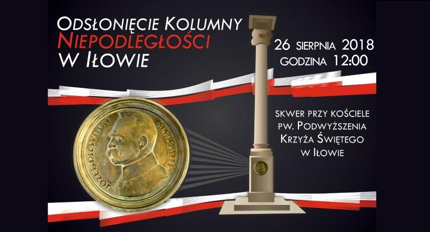 Odsłonięcie Kolumny Niepodległości w Iłowie