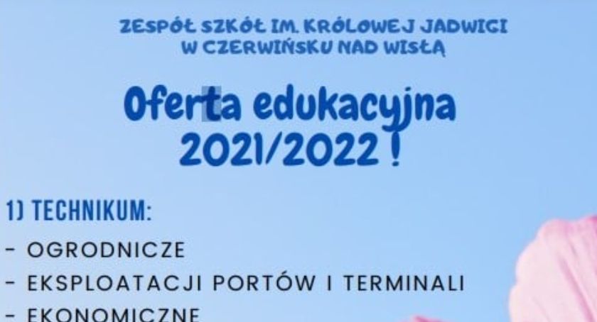 Oferta Edukacyjna Zespołu Szkół w Czerwińsku nad Wisła